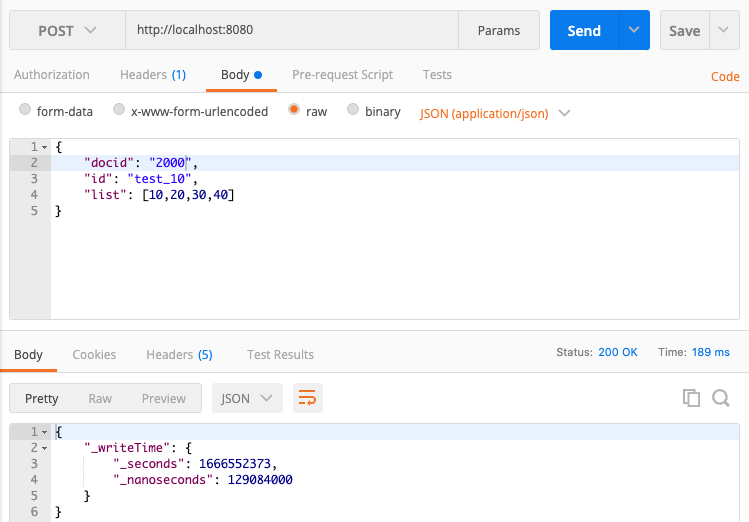 HTTP Post with Firestore