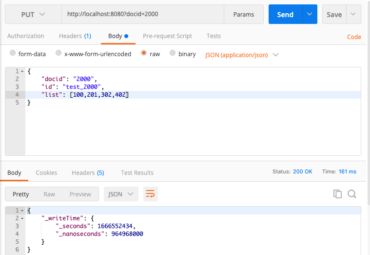HTTP Put with Firestore