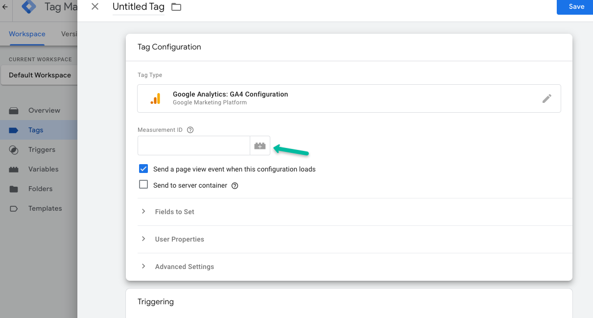 GTM - GA4 Configuration with Measurement ID
