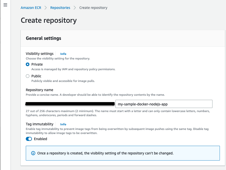 Create ECR Repository