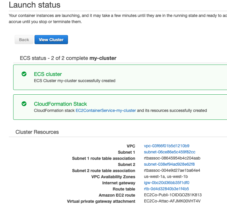 create Cluster part 3