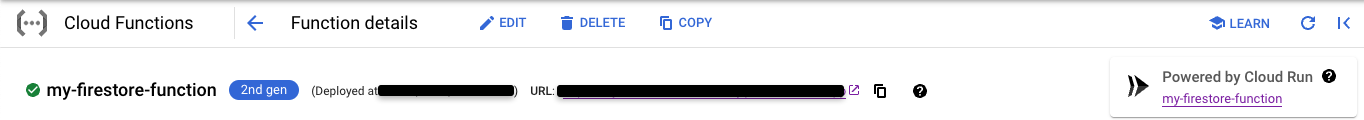 sample cloud function with Cloud Run